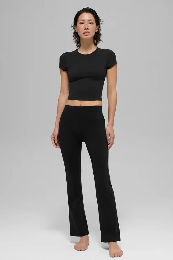 Legging Alo Softsculpt High-Waist 7/8 évasé - Noir