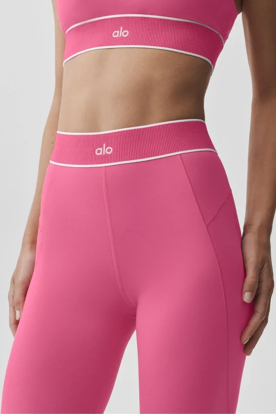 Legging Alo Softsculpt High-Waist « Amp It up » - Rose paradisiaque