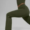 Legging Alo Softsculpt High-Waist, coupe bootcut 7/8 – Vert olive