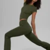 Legging Alo Softsculpt High-Waist, coupe bootcut 7/8 – Vert olive