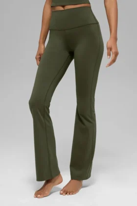 Legging Alo Softsculpt High-Waist à coupe évasée – Vert olive