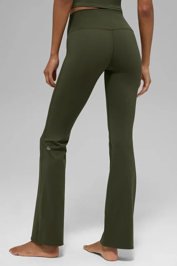 Legging Alo Softsculpt High-Waist à coupe évasée – Vert olive
