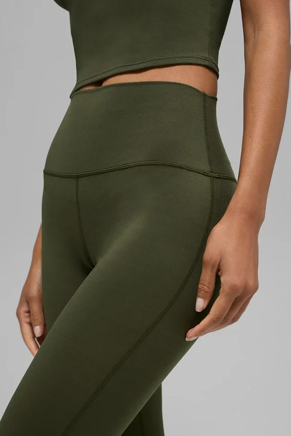 Legging Alo Softsculpt High-Waist à coupe évasée – Vert olive