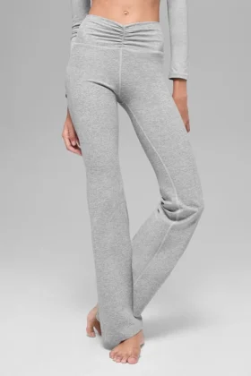 Legging Alosoft Intuition High-Waist évasé - Gris chiné athlétique