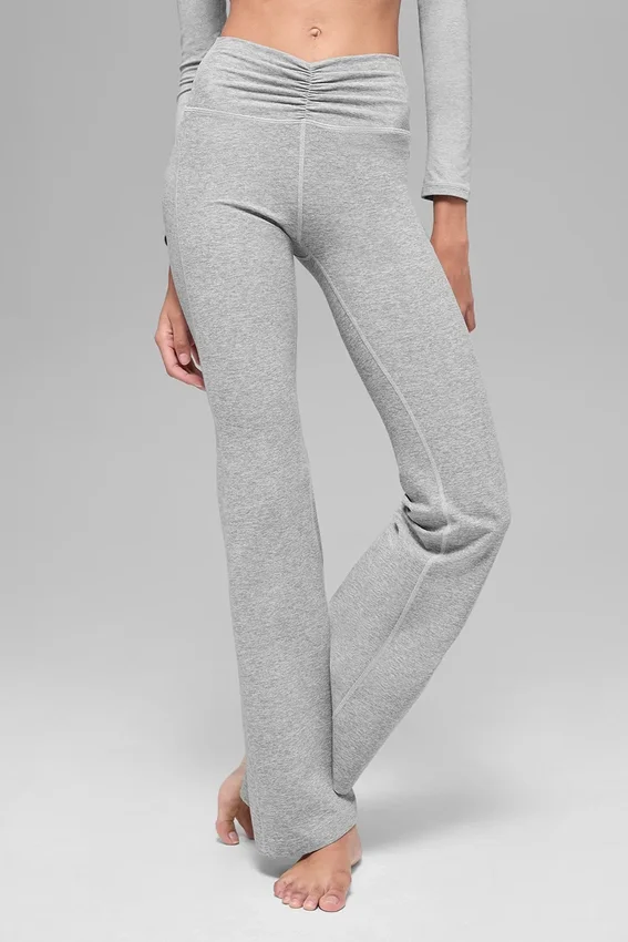 Legging Alosoft Intuition High-Waist évasé - Gris chiné athlétique
