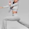 Legging Alosoft Intuition High-Waist évasé - Gris chiné athlétique