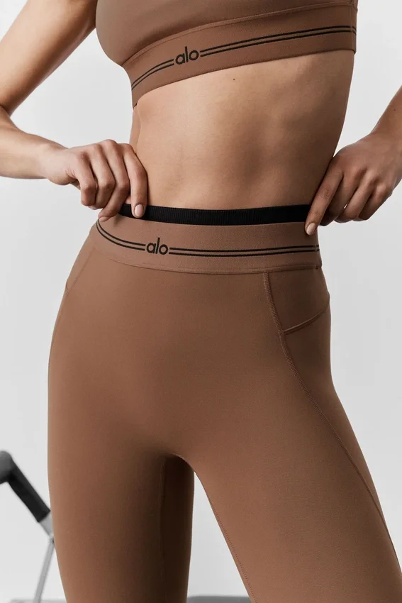 Legging « Better Together » High-Waist 7/8 Airbrush - Marron « Sun Kissed »/Noir