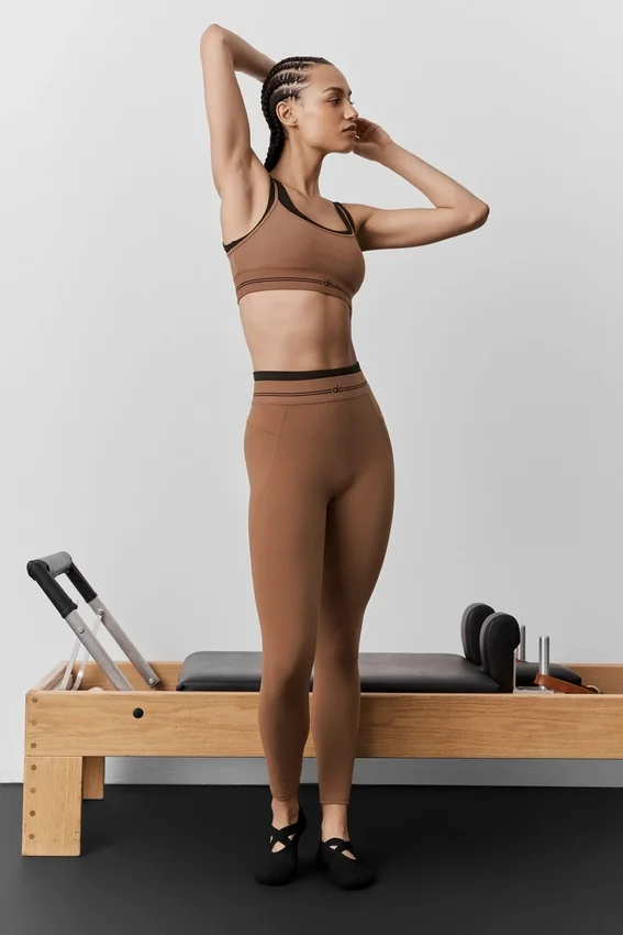Legging « Better Together » High-Waist 7/8 Airbrush - Marron « Sun Kissed »/Noir