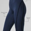 Legging capri High-Waist Airlift - Bleu marine