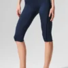 Legging capri High-Waist Airlift - Bleu marine