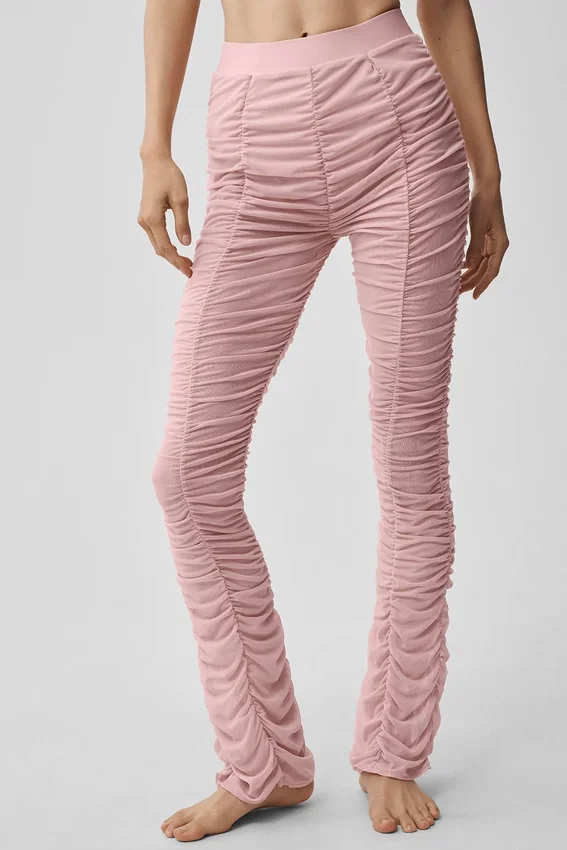Legging Cherish High-Waist en maille Airlift - Rose vintage