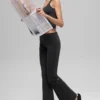 Legging évasé 7/8 à ourlet rabattu Alo Softsculpt - Noir