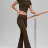 Legging évasé à revers 7/8 Alo Softsculpt - Espresso