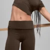 Legging évasé à revers 7/8 Alo Softsculpt - Espresso
