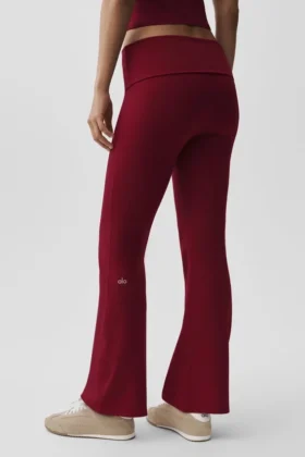 Legging évasé à revers Alo Softsculpt – Rouge Summer Romance