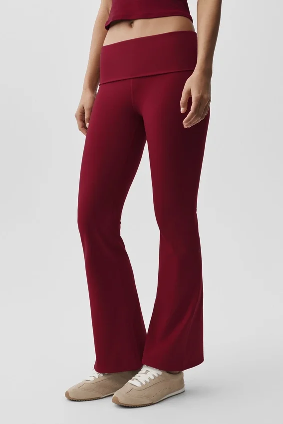 Legging évasé à revers Alo Softsculpt – Rouge Summer Romance