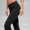 Legging évasé à taille rabattable Alo Softsculpt – Noir