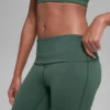 Legging évasé à taille rabattable Alo Softsculpt – Vert trèfle