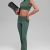 Legging évasé à taille rabattable Alo Softsculpt – Vert trèfle