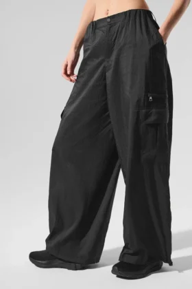 Leggings large et transparent « Game Time » - Noir