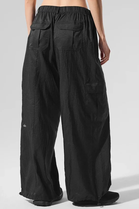 Leggings large et transparent « Game Time » - Noir