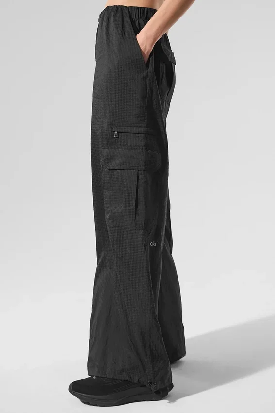Leggings large et transparent « Game Time » - Noir