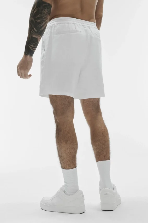 Linen Days Shorts 7" - Blanc