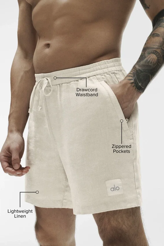 Linen Days Shorts 7" - Couleur os