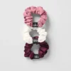 Lot de 3 mini-chouchous Fresh - Bordeaux/Rose sauvage/Ivoire