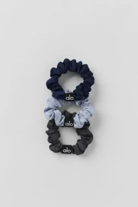Lot de 3 mini-chouchous Fresh - Givre d'hiver/Bleu marine/Anthracite
