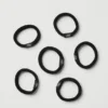Lot de 6 élastiques cheveux anti-nœuds - Noir