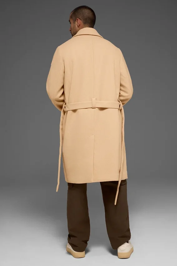 Manteau de match en laine - Camel