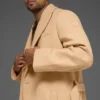 Manteau de match en laine - Camel