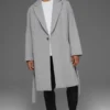 Manteau Gameday en laine - Gris chiné athlétique