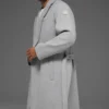 Manteau Gameday en laine - Gris chiné athlétique
