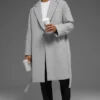 Manteau Gameday en laine - Gris chiné athlétique