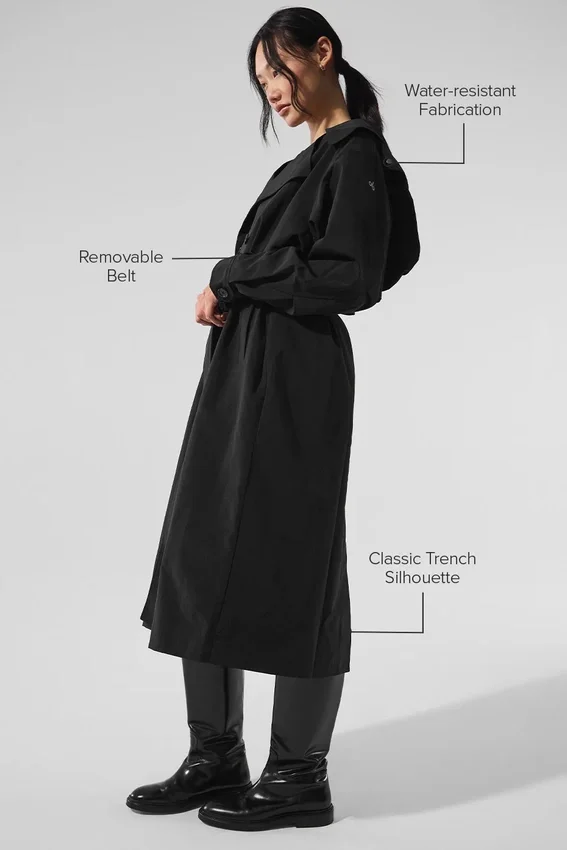 Manteau long Daybreak - Noir