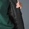 Manteau long matelassé « Rain or Shine » - Noir