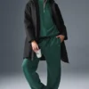 Manteau long matelassé « Rain or Shine » - Noir