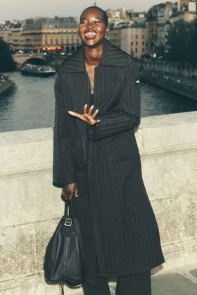 Manteau long matelassé Skyline - Noir