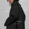 Manteau long matelassé Skyline - Noir