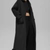 Manteau long matelassé Skyline - Noir