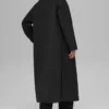 Manteau long matelassé Skyline - Noir
