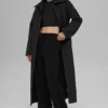 Manteau long matelassé Skyline - Noir