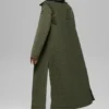Manteau long matelassé Skyline - Vert olive