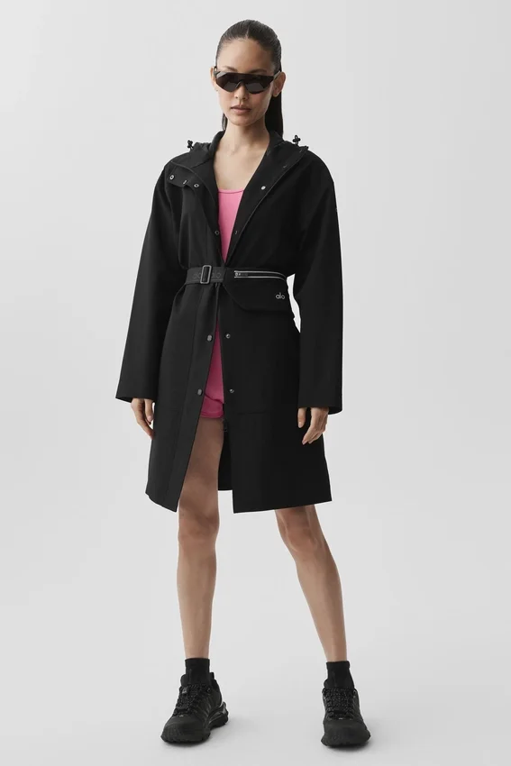 Manteau long « Rain or Shine » - Noir