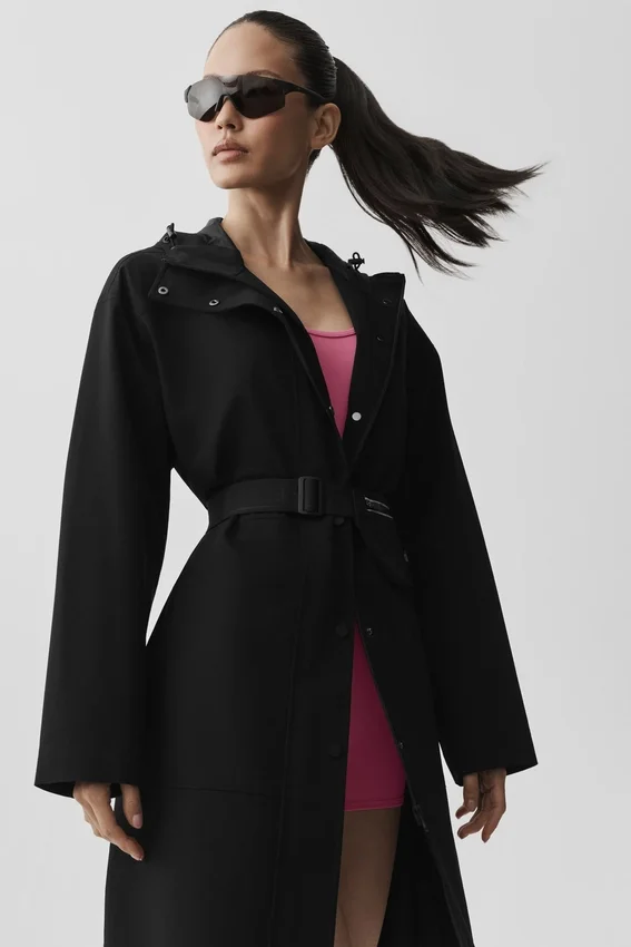 Manteau long « Rain or Shine » - Noir