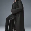 Manteau long Wool Metro - Gris chiné foncé