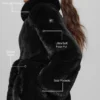 Manteau Starstruck en fausse fourrure - Noir