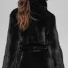 Manteau Starstruck en fausse fourrure - Noir